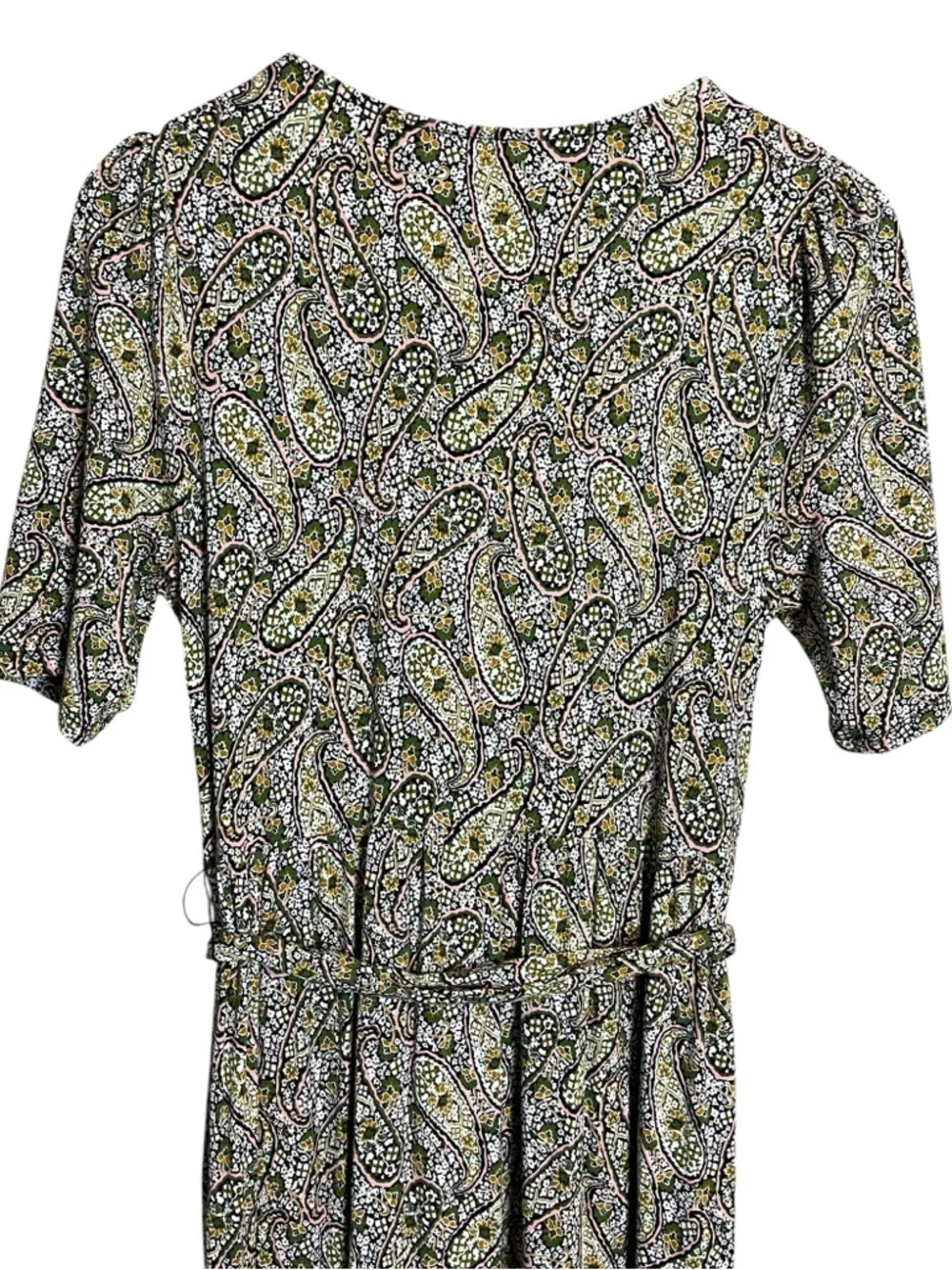 Boden Tiered faux Wrap Jersey Paisley Maxi Dress 8 - Picture 8 of 12